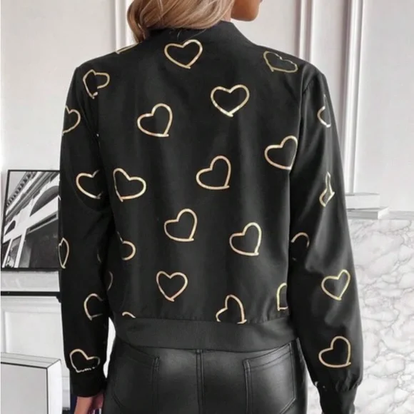 Heart print spring jacket - Picture 2 of 3